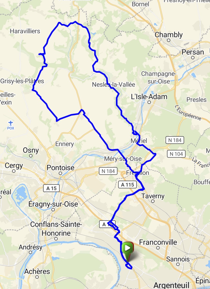frepillonParcours 52 km